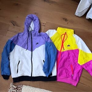 Nike Colorblock Windbreaker Jackets Bundle XL